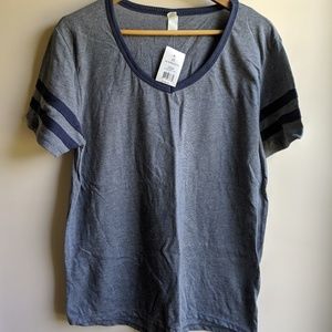 NWT Alternative varsity style tee shirt